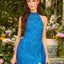Ava Presley 47439 fitted gown with flowing overskirt