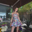 Ava Presley 42373 Strapless Beaded Bodice Bubble Hem Dress