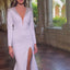 Ava Presley 38844 - Beaded Shoulder Long Sleeve Gown