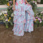 Ava Presley 43035 Square Neckline Layered Floral Prom Gown