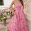 Ava Presley 43082 Strapless Floral Brocade Ball Gown with Dramatic Bow