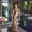 Ava Presley 47101 fitted shimmer gown with statement skirt