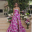 Ava Presley 42459 - Strapless Floral Print Prom Ball Gown