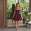 Ava Presley 47113 floral party dress with structured silhouette