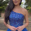 Ava Presley 37385 - One Shoulder Beaded Ball Gown