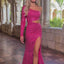 Ava Presley 38898 cutout prom dress with train