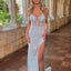 Ava Presley 38847 - Beaded Corset High Slit Gown