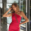 Ava Presley 26321 fitted mini dress with sparkling accents