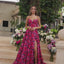 Ava Presley 43006 - Floral Spaghetti Strap Prom Gown