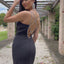 Ava Presley 38823 - Crystal Strap Open Back Gown