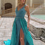 Ava Presley 28599 - Beaded Neck High Slit Gown