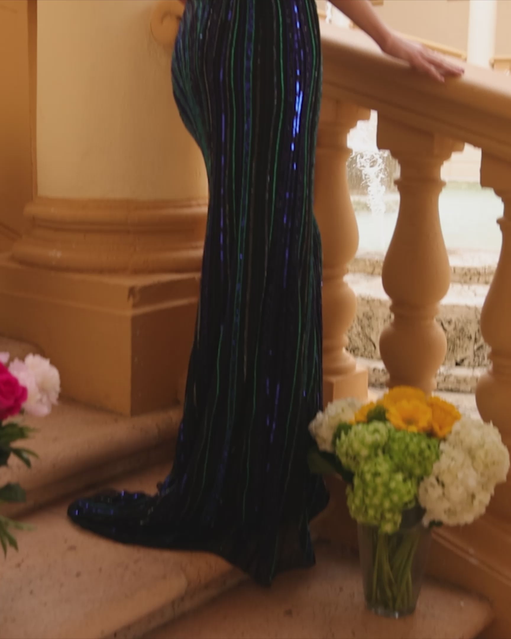 Ava Presley 47227 statement sequin prom gown