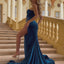 Ava Presley 28600 - One Shoulder Velvet High Slit Gown