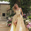Ava Presley 42517 - Rosette Detail Floral Jacquard Ball Gown