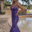 Ava Presley 38817 - Sequin Open Back Mermaid Gown