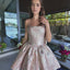Ava Presley 42415 Metallic Bow Back Flared Mini Dress