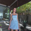 Ava Presley 42478 Halter Beaded Feather Mini Dress
