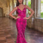 Ava Presley 38817 - Sequin Open Back Mermaid Gown